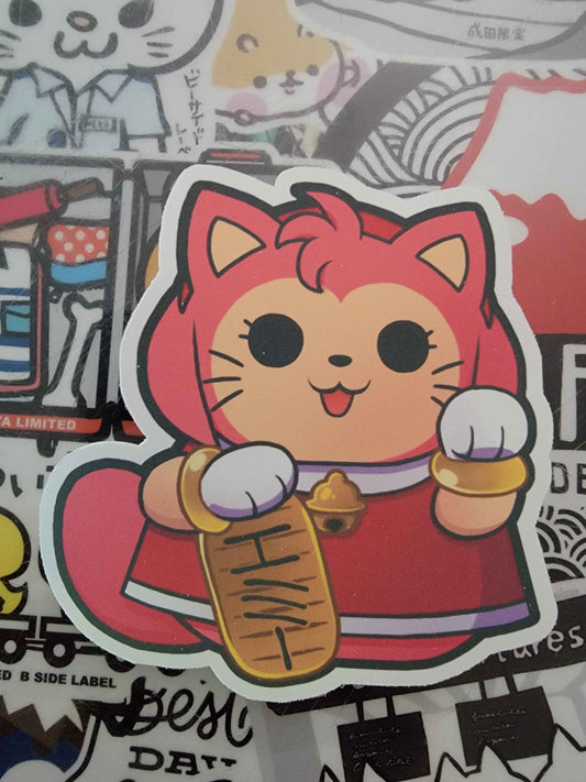 Amy Lucky Cat Sticker