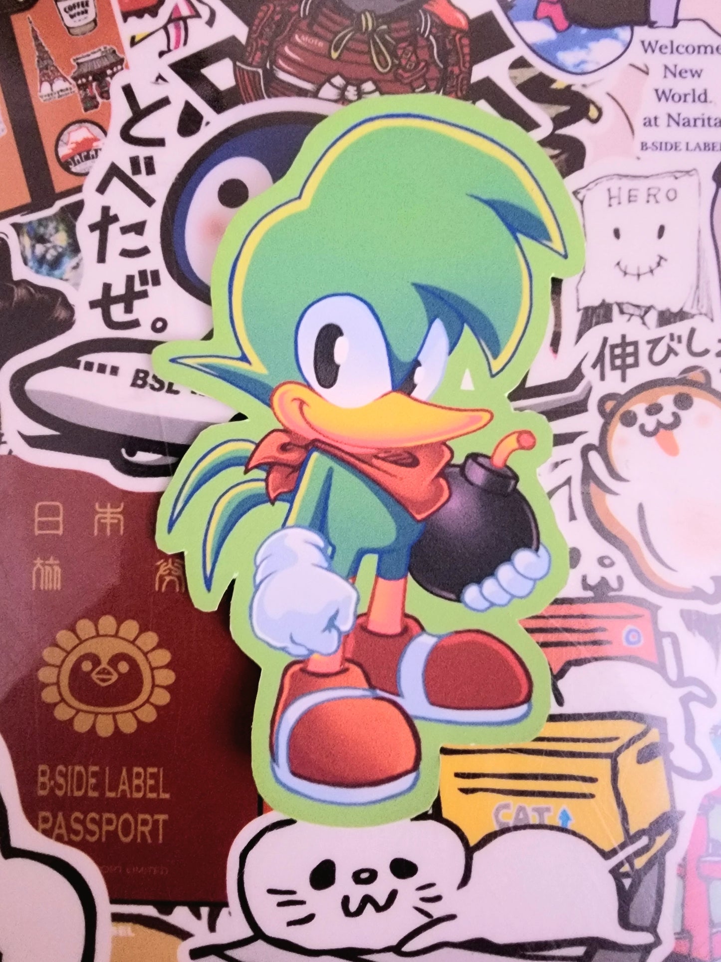 Bean Sticker (Sonic the Fighters)