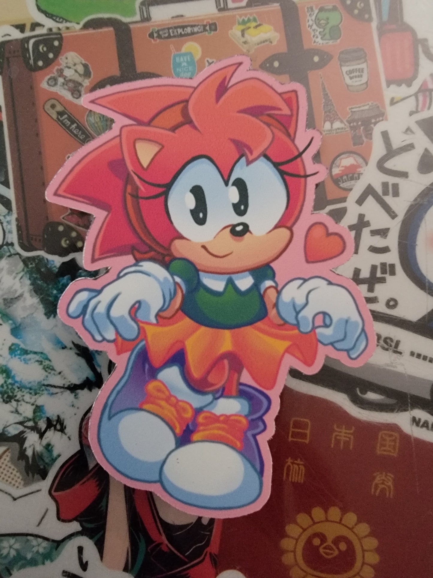 Amy Sticker (Sonic R)